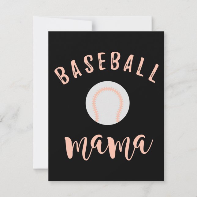 Baseball Mamma | Baseball Mor Kärlek Inbjudningar (Framsida)