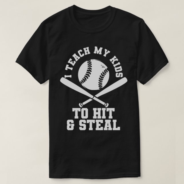 Baseball Mamma Baseball Pappa T Shirt (Design framsida)