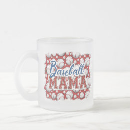 Baseball Mamma Baseball Themed Frosted Mugg