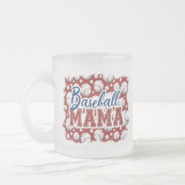 Baseball Mamma Baseball Themed Frosted Mugg