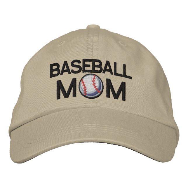Baseball Mamma Broderad Keps (Framsida)