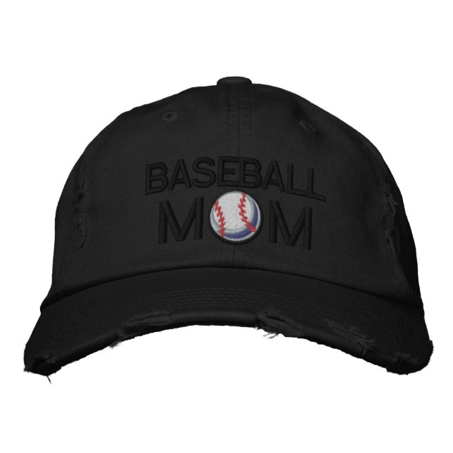 Baseball Mamma Broderad Keps (Framsida)