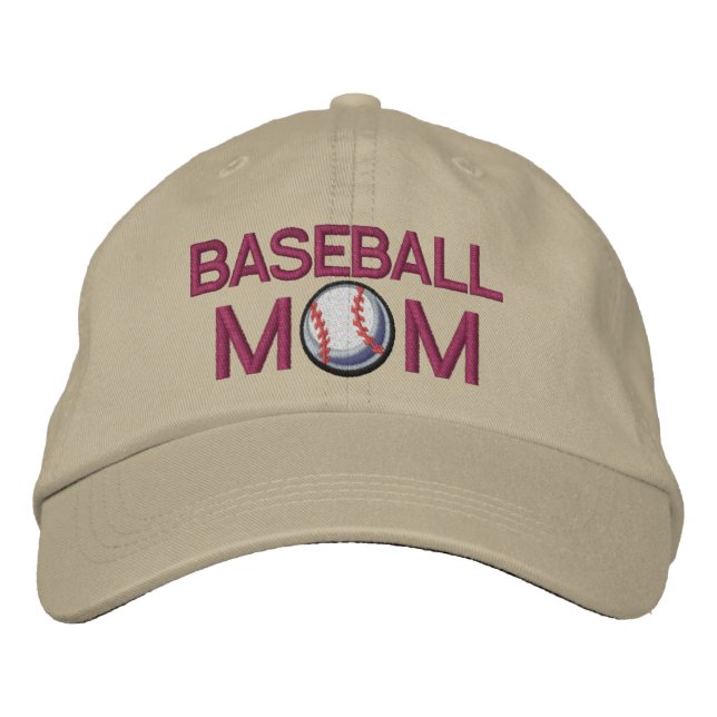 Baseball Mamma Broderad Keps (Framsida)