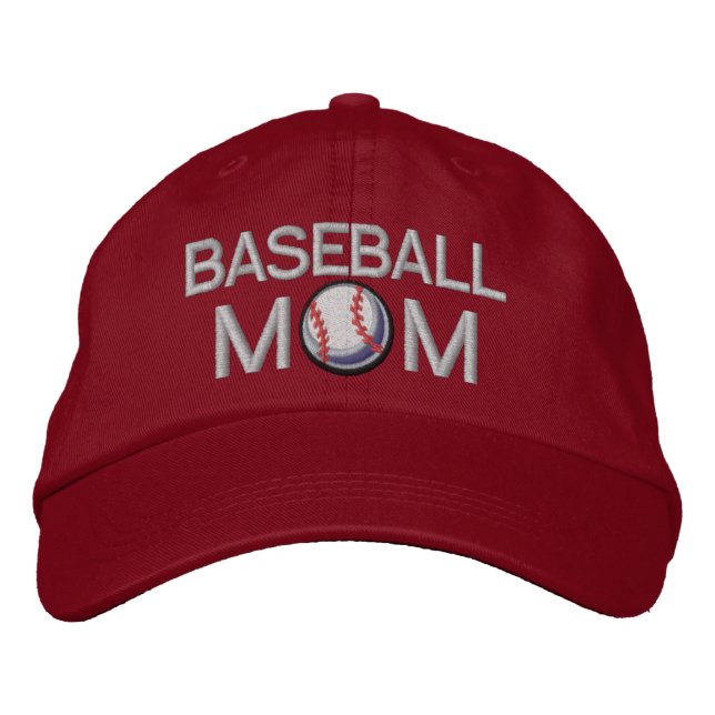 Baseball Mamma Broderad Keps (Framsida)