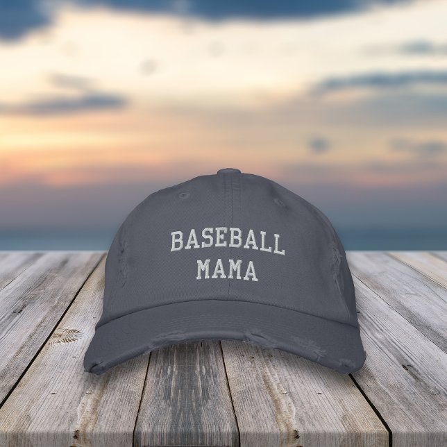 Baseball Mamma Broderad Keps (Skapare uppladdad)