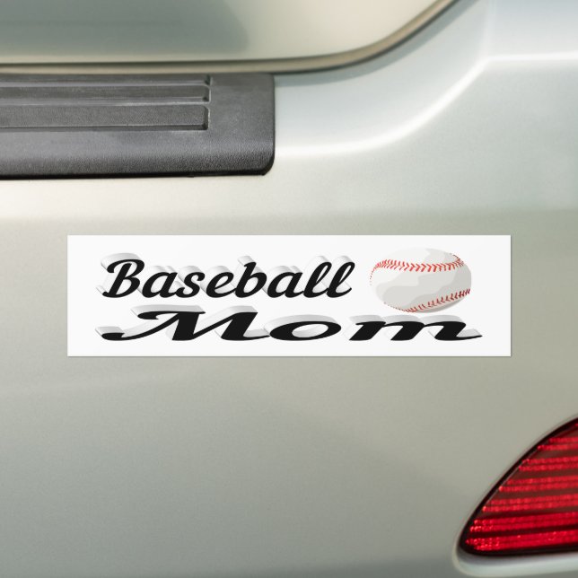 Baseball Mamma Bumper Sticker Bildekal (På Bil)