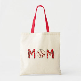 Baseball Mamma Cooperstown NY Polka Dot Cute Tygkasse