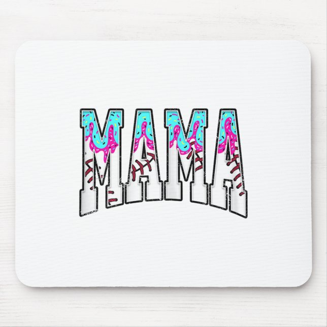 Baseball Mamma Coquette Bow Game Day Baseball Mamm Musmatta (Framsidan)