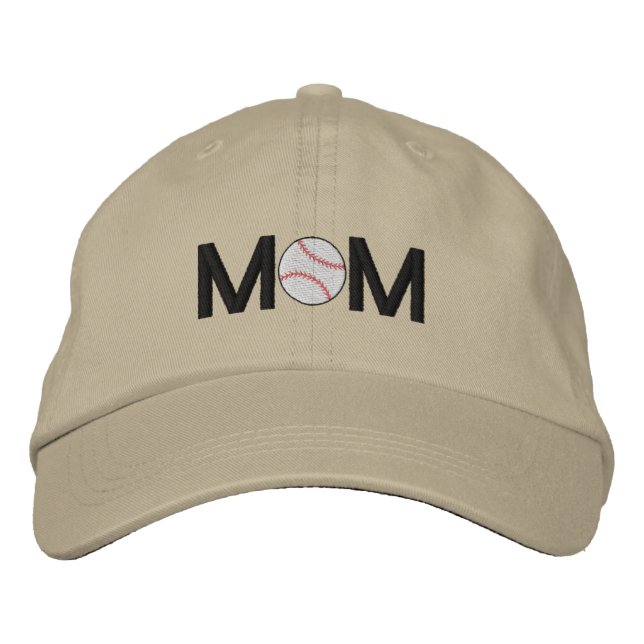 Baseball Mamma Embroized Hat Broderad Keps (Framsida)