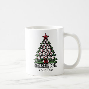 Baseball Mamma för jul Kaffemugg