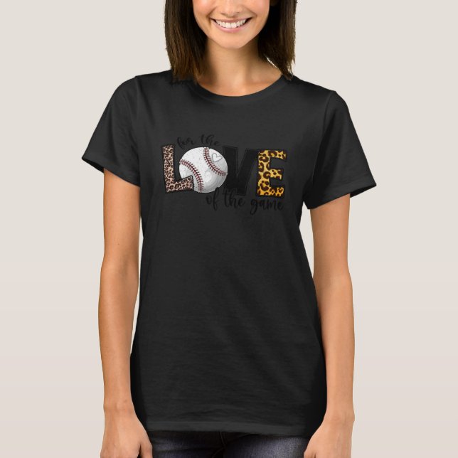 Baseball Mamma för Kärlek vid Mor s-Da- T Shirt (Framsida)
