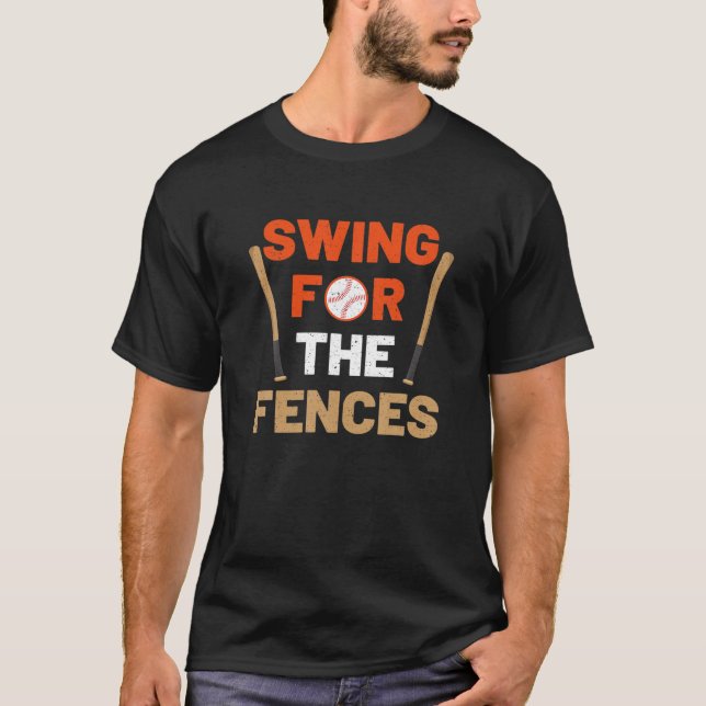 Baseball-Mamma för staketet T Shirt (Framsida)