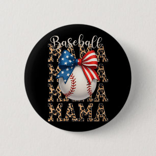 Baseball Mamma Game Day Baseball Usa 4 juli måndag Knapp