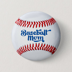 Baseball Mamma Gift Button Knapp
