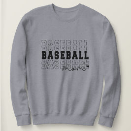 Baseball Mamma Grått-Personlig T Shirt
