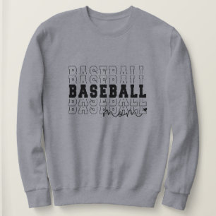 Baseball Mamma Grått-Personlig T Shirt