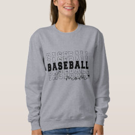 Baseball Mamma Grått-Personlig T Shirt