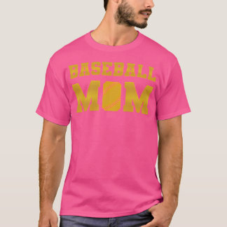 Baseball Mamma Guld V4 T Shirt
