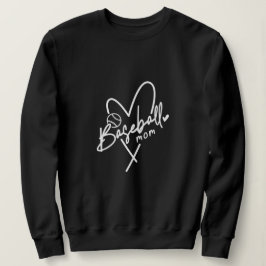 Baseball Mamma Heart Personlig Black Baseball T Shirt