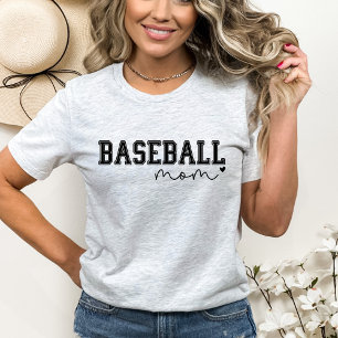 Baseball Mamma Heart T Shirt
