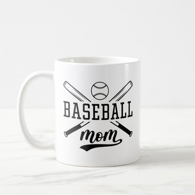 Baseball Mamma Kaffemugg (Vänster)