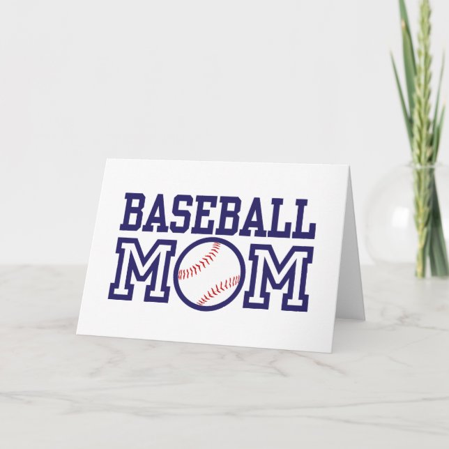 Baseball Mamma Kort (Framsida)