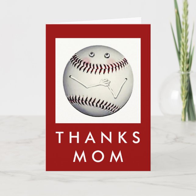 Baseball Mamma Kort (Framsida)