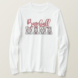 Baseball Mamma Långärmad  T Shirt