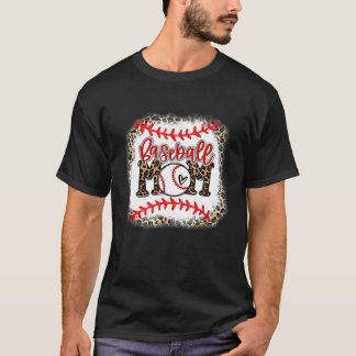 Baseball Mamma Leopard Funny Softball Mamma Mor T Shirt