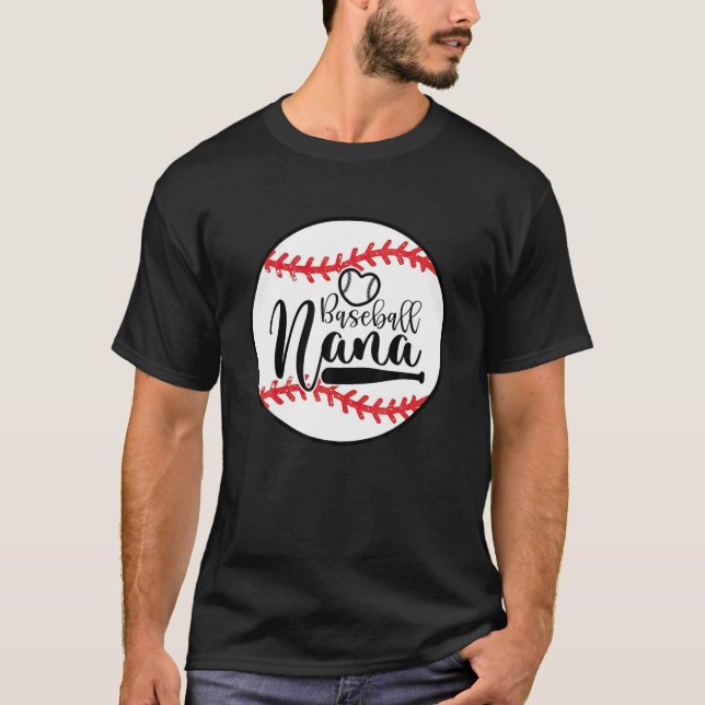 Baseball Mamma Leopard Funny Softball Mamma Mor T Shirt (Framsida)