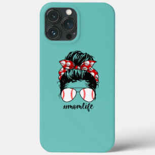 Baseball Mamma Life Messy Bun Momlife Funny