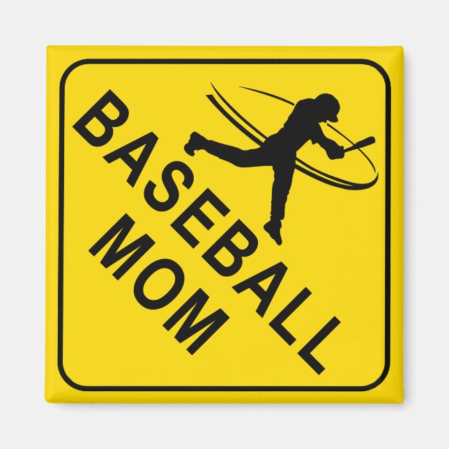Baseball Mamma Magnet (Framsidan)