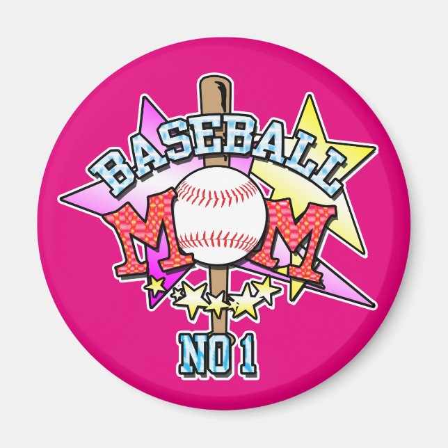 Baseball Mamma Magnet (Framsidan)