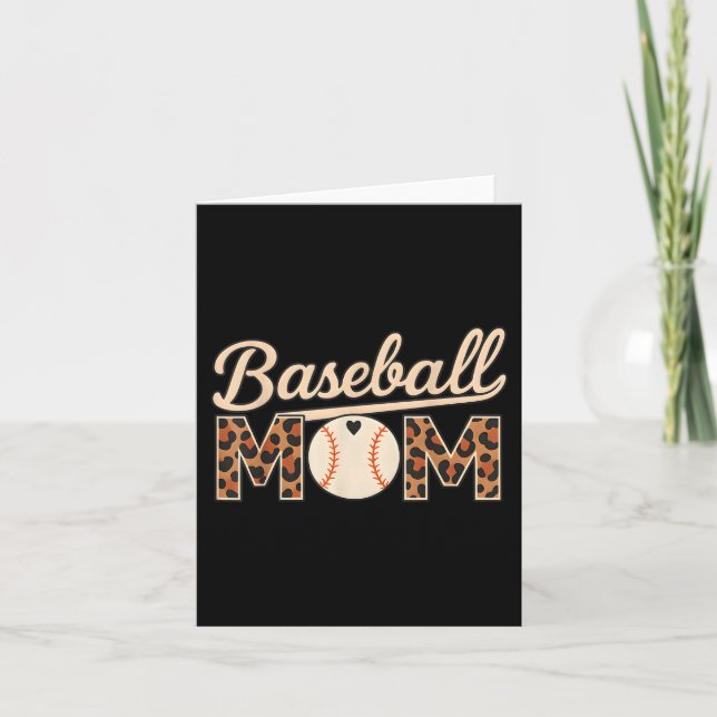 Baseball Mamma Mors dag Kort (Framsida)