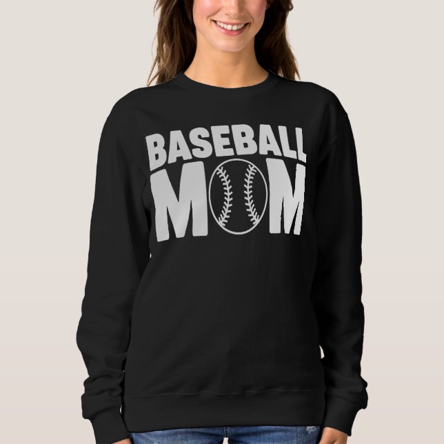 Baseball Mamma, Mors dag T Shirt (Framsida)
