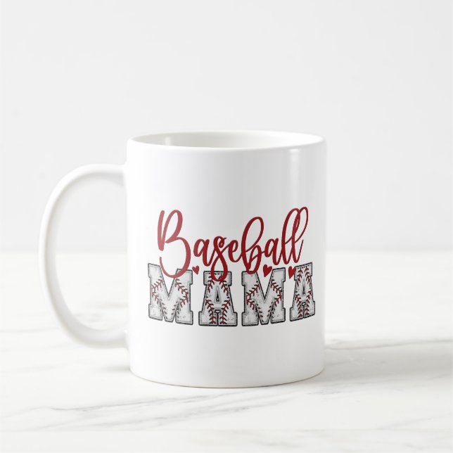 Baseball Mamma Mugg (Vänster)