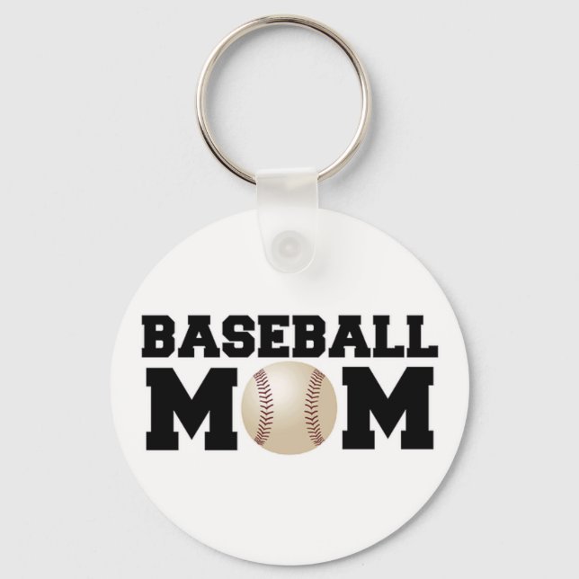 Baseball Mamma Nyckelring (Framsida)