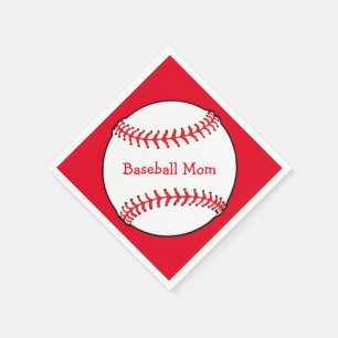 Baseball Mamma Pappersservett