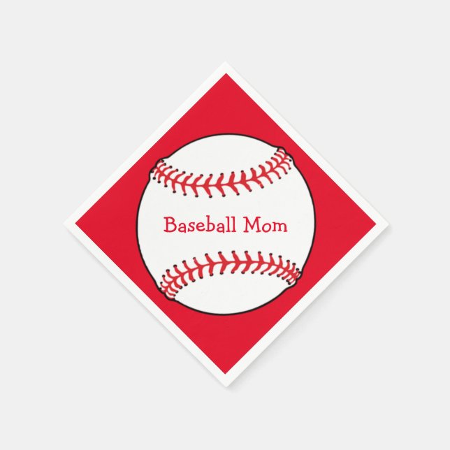 Baseball Mamma Pappersservett (Hörn)