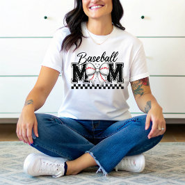Baseball Mamma Retro Mamma Coquette Bow T Shirt