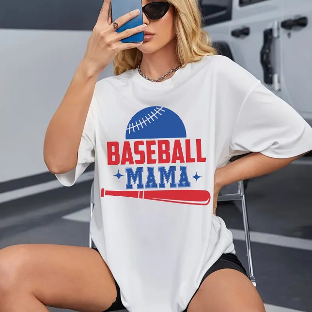 Baseball Mamma Shirt, Mors dag eller Birthday Gift T Shirt (baseball mama shirt, baseball mom shirt, sports mom shirt, mothers day gift for mom, birthday gift)