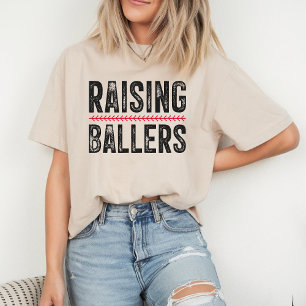 Baseball Mamma Shirt Raising Ballers Softball Shir T