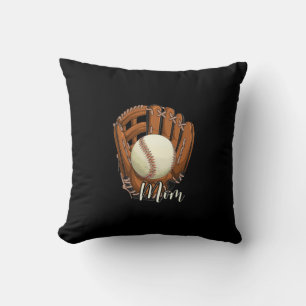 Baseball Mamma Softball Mamma Mors dag Kudde