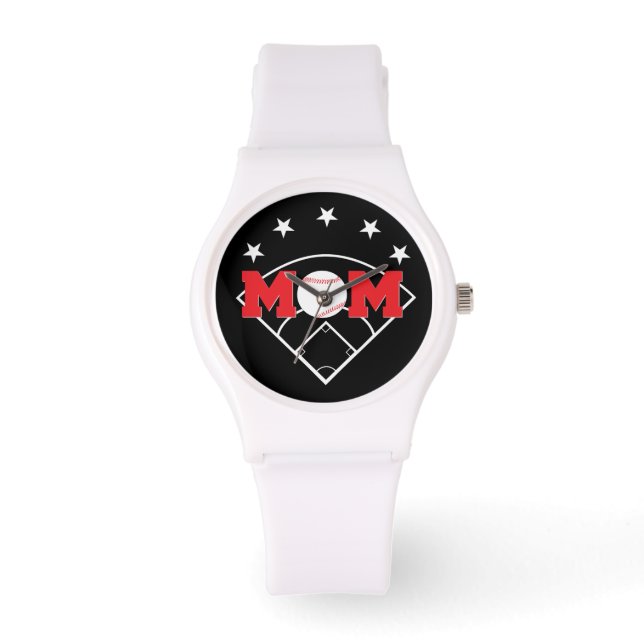 Baseball Mamma Sports Armbandsur (Framsida)