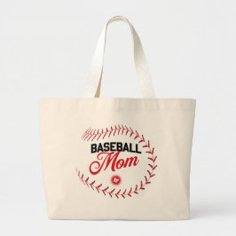 Baseball-mamma SUPER-TOTEBAG! Jumbo Tygkasse