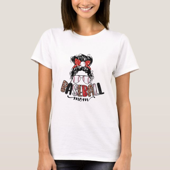 Baseball Mamma T Shirt (Framsida)