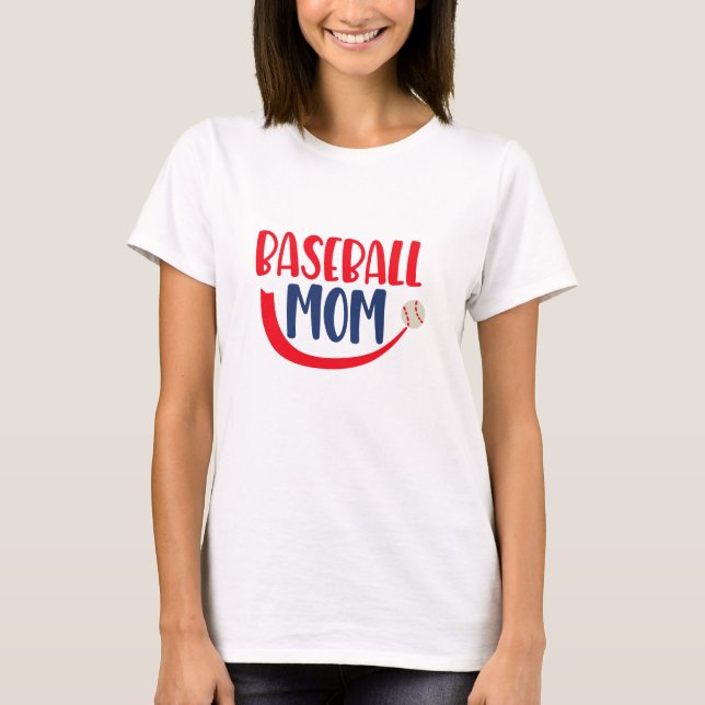 Baseball mamma t shirt (Framsida)