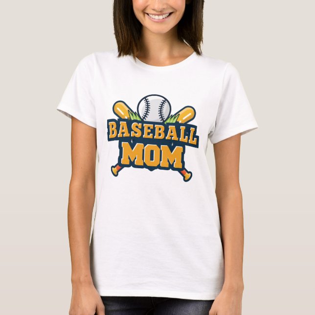 Baseball Mamma T-shirt (Framsida)