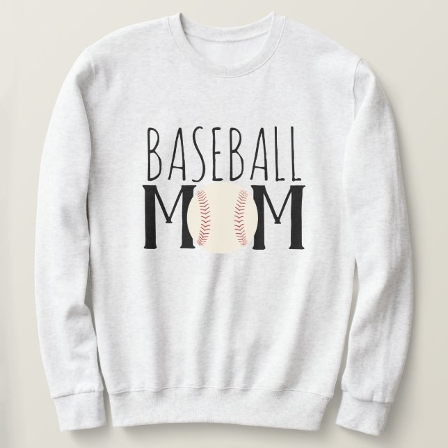 Baseball Mamma Unisex Sweatshirt (Design framsida)