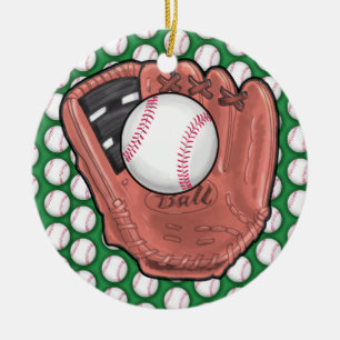 Baseball-Märkre/prydnadsföremål - SRF Julgransprydnad Keramik
